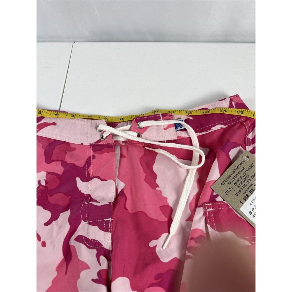 Women’s Long Board Shorts Size 8 (30 In Waist) Inseam 11 Inches Pink Camo New - Picture 7 of 8